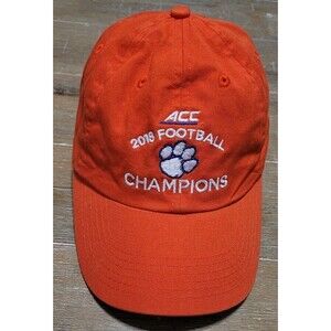 Clemson Tigers 2018 ACC Champions Dad Hat Cap Orange NCAA Football Beat Georgia